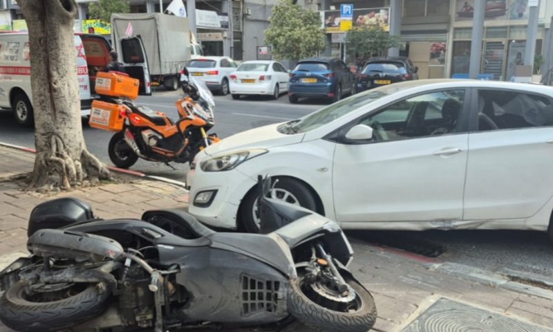 תאונת אופנוע במרכז בת ים