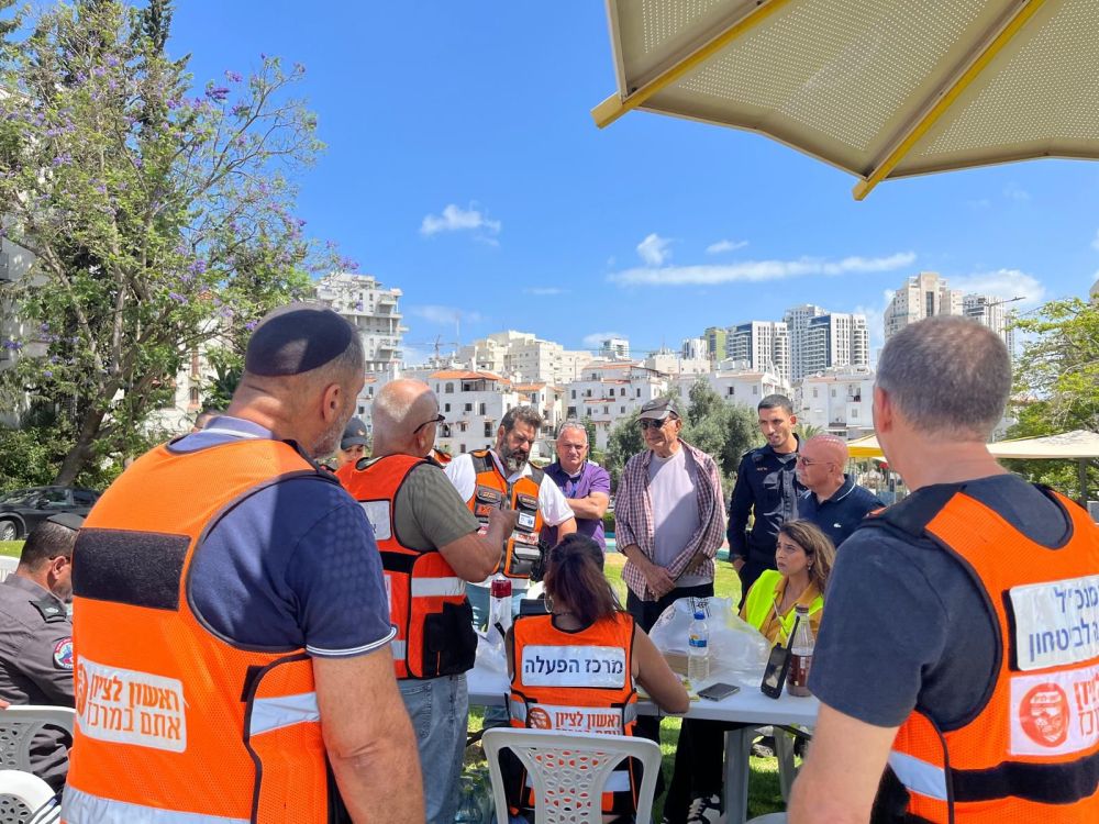 תרגיל צונאמי התקיים בראשון לציון