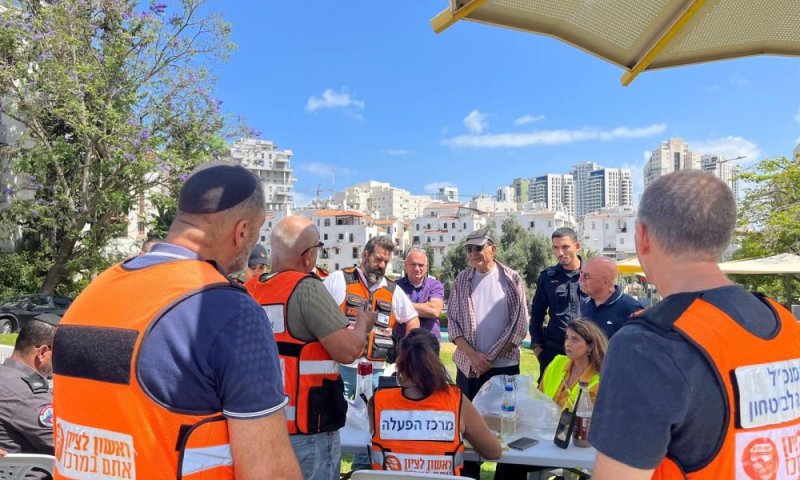 תרגיל צונאמי התקיים בראשון לציון