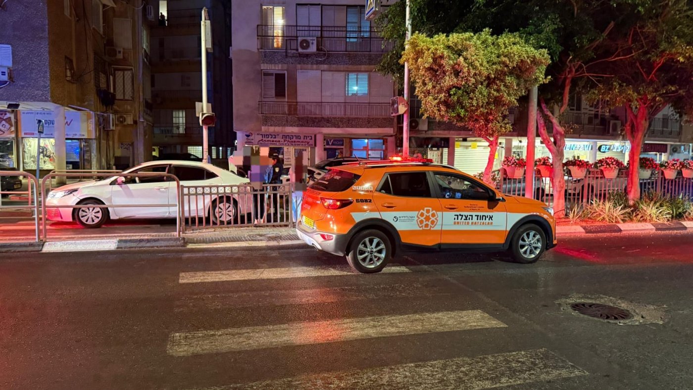 הולכת רגל נפגעה מרכב במרכז בת ים