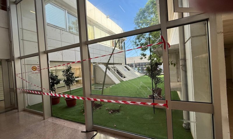 ההדף מהטיל הגיע עד למבנה המרכז הרפואי וולפסון