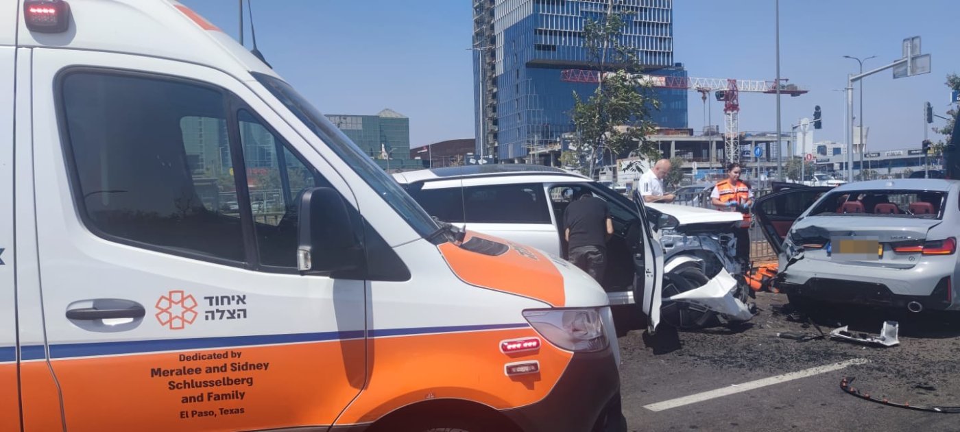פצועים בתאונה במערב ראשון לציון