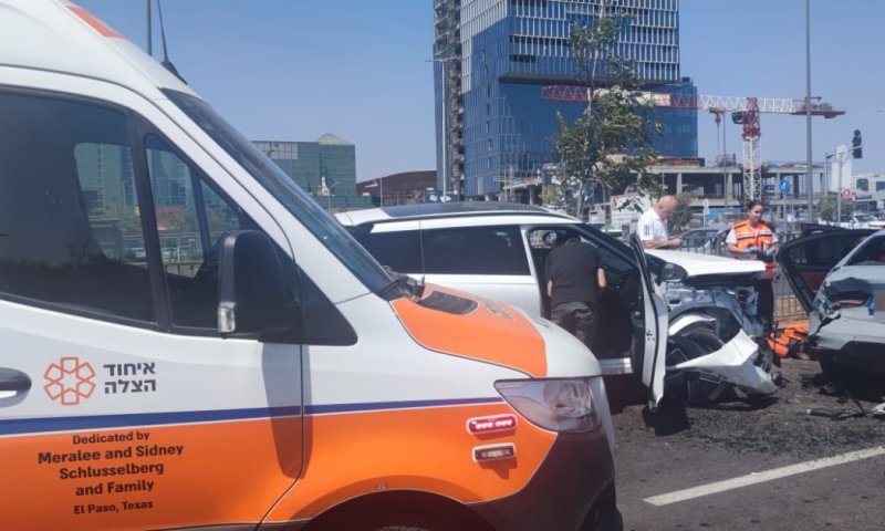 פצועים בתאונה במערב ראשון לציון