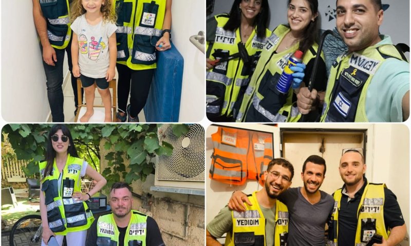 מתנדבי ידידים בחולון ובת ים יצאו למאות קריאות במהלך מבצע "עם כלביא"