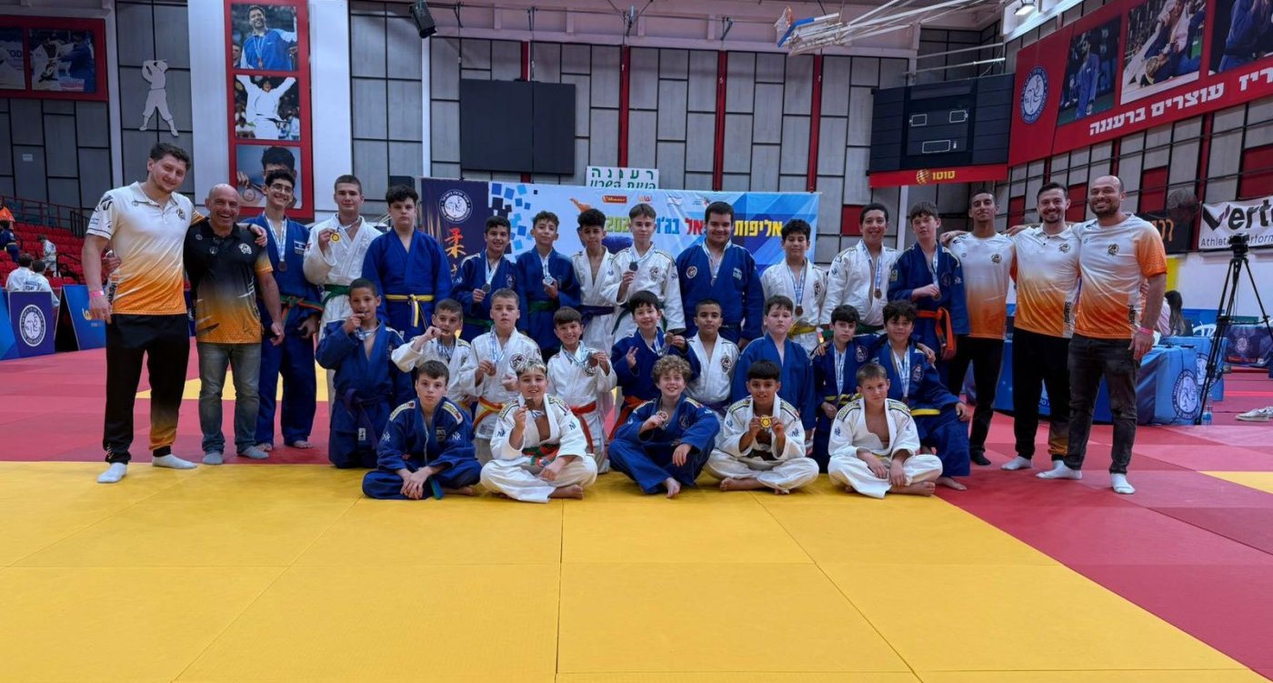 עשרות מדליות לספורטאי "עוצמה ראשל"צ" באליפות ישראל לילדים בג'ודו