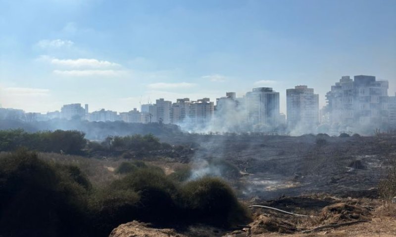 סיכום אירוע השריפה בחולות מולדת בחולון