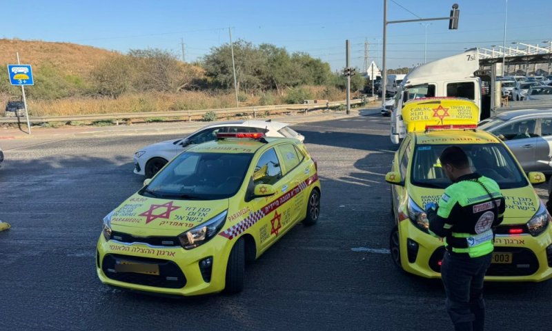 פצוע בתאונה בכניסה לראשון לציון
