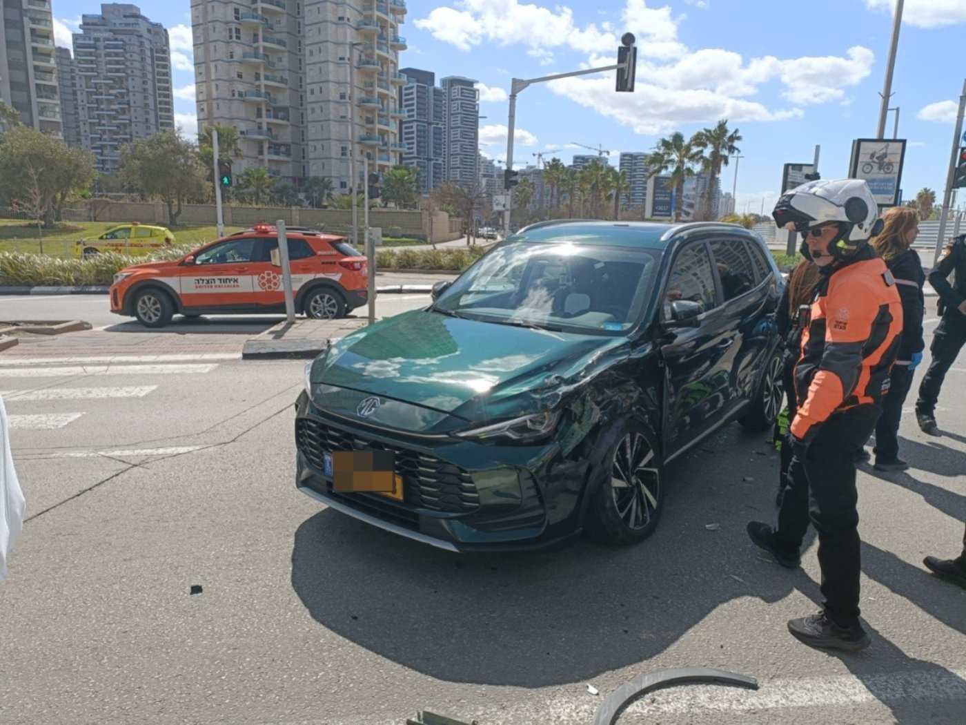 2 פצועים בתאונה סמוך לטיילת בת ים