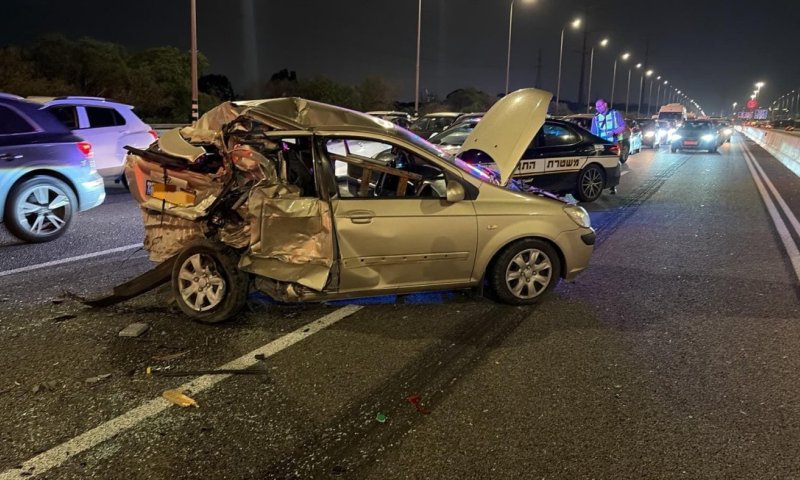 נפגעים רבים בתאונה קשה סמוך למחלף חולות