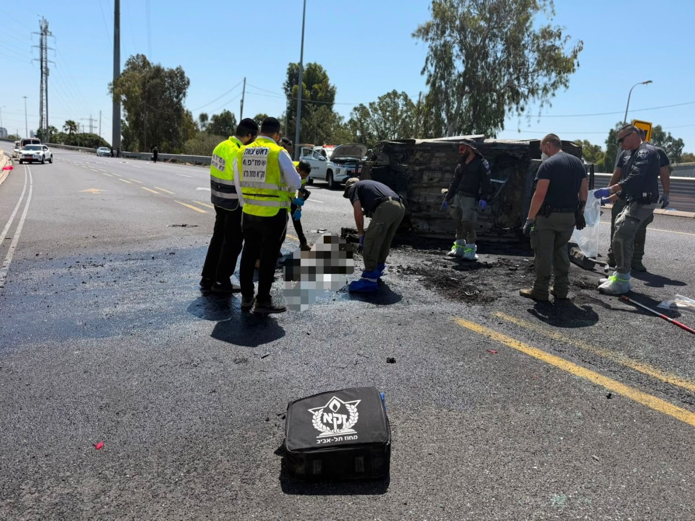 בפיצוץ הרכב סמוך לחולון נהרגה אישה בת 35
