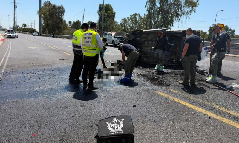 בפיצוץ הרכב סמוך לחולון נהרגה אישה בת 35