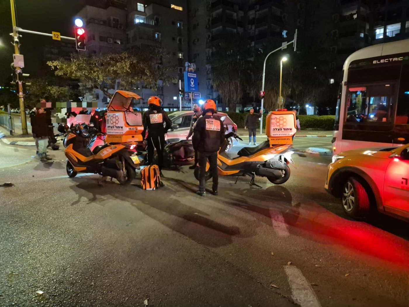 פצוע בתאונת אופנוע בשכונת בן גוריון