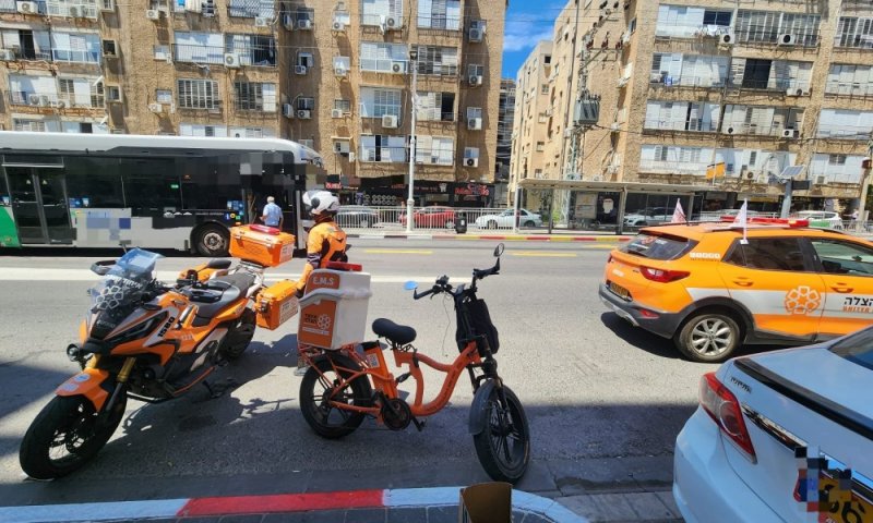 פצוע בתאונה עם מעורבות אוטובוס ואופנוע בבת ים