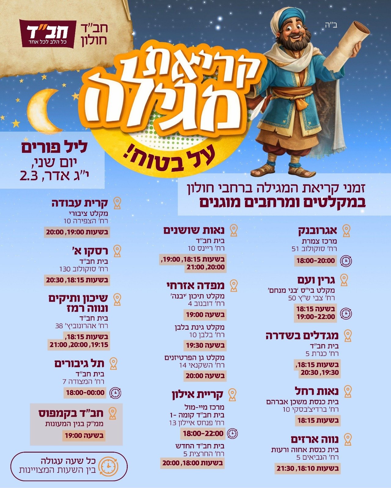 בית חבד חולון.