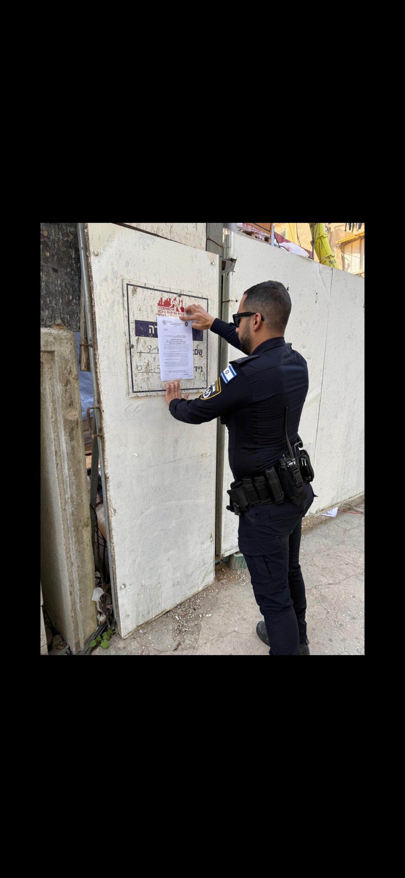 אחרי שנתפס שב"ח, צו סגירה לאתר בנייה בבת ים