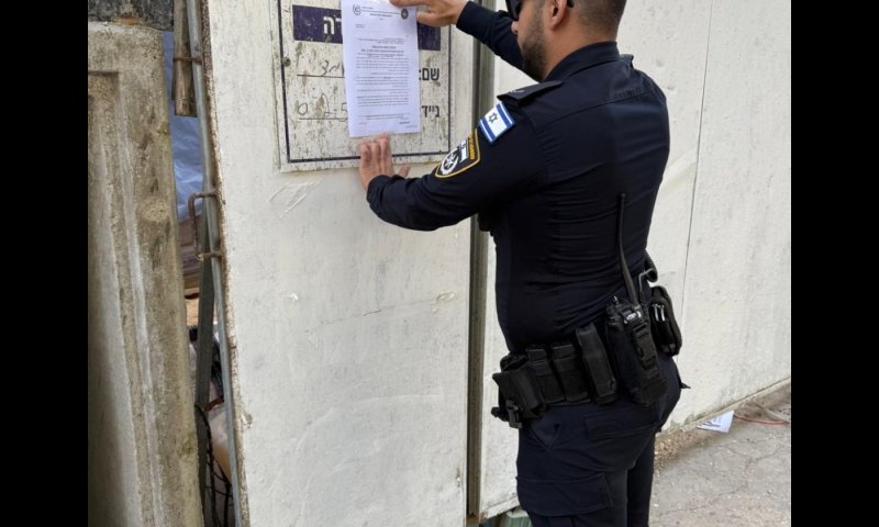 אחרי שנתפס שב"ח, צו סגירה לאתר בנייה בבת ים