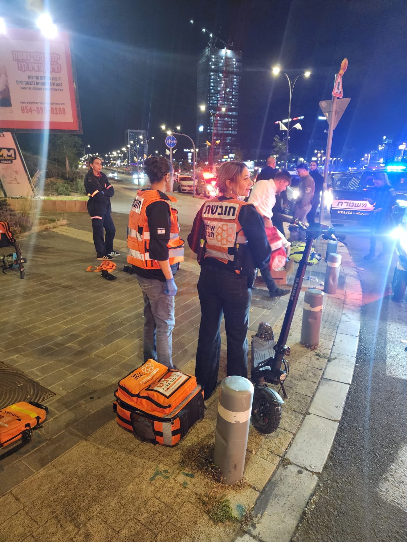 פצוע בינוני בתאונת קורקינט בראשון לציון