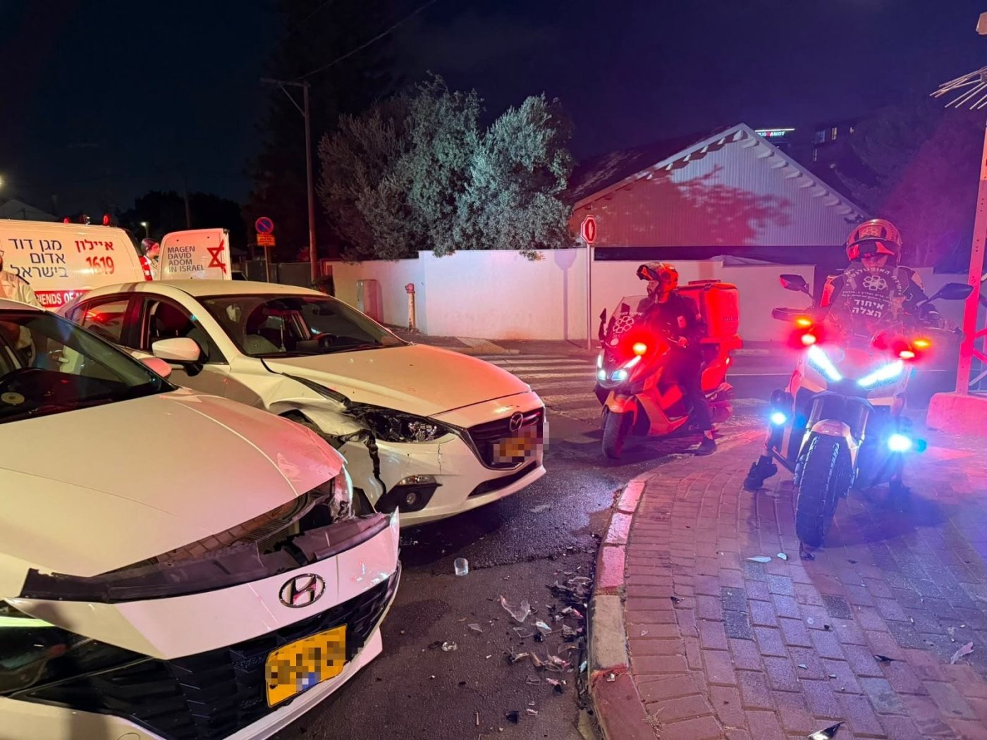 חולון: פצועים ב-2 תאונות תוך מספר שעות