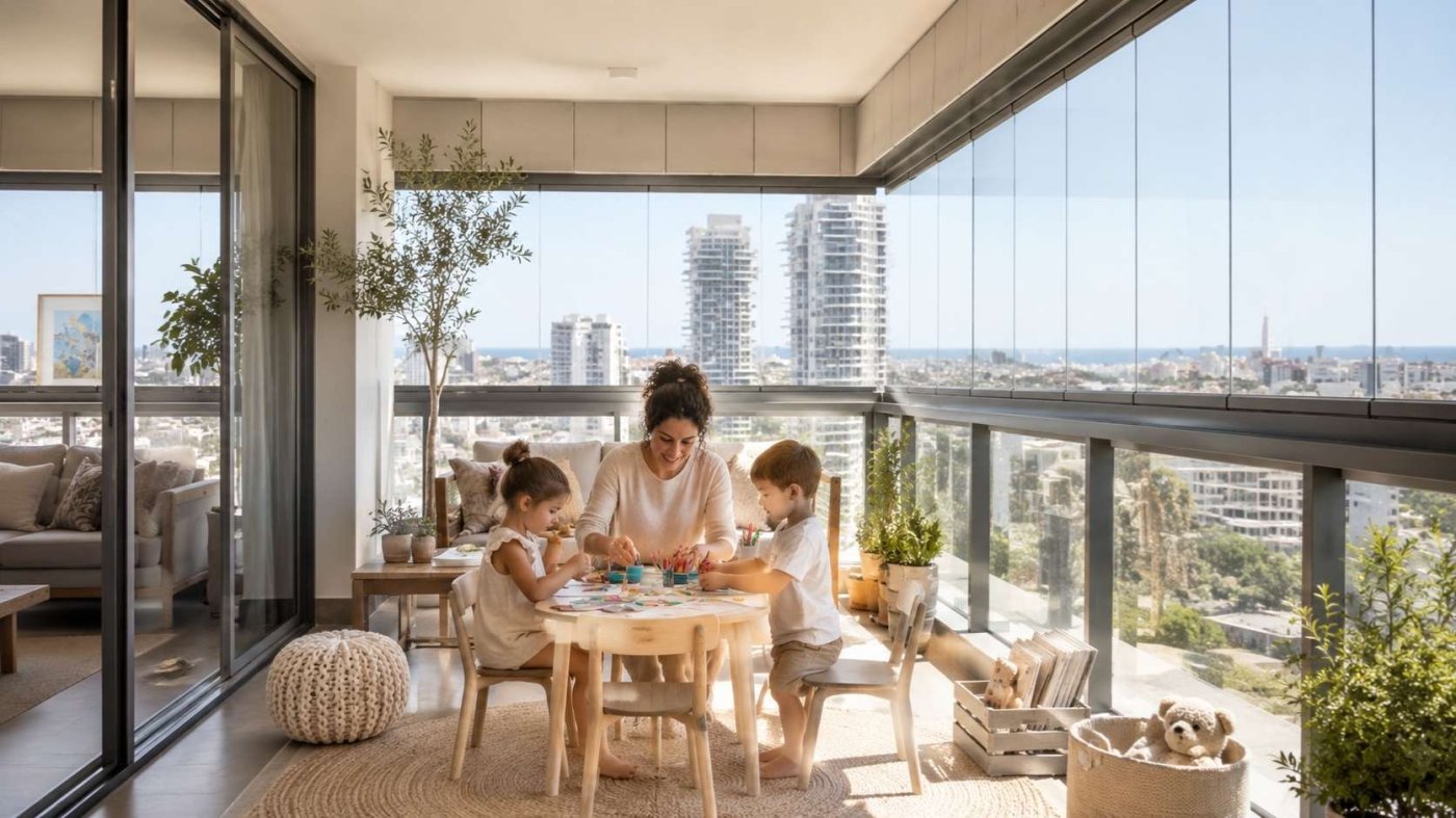 הילדים לא יוצאים למרפסת כי היא לא נוחה? כך הופכים אותה למרחב משפחתי שימושי