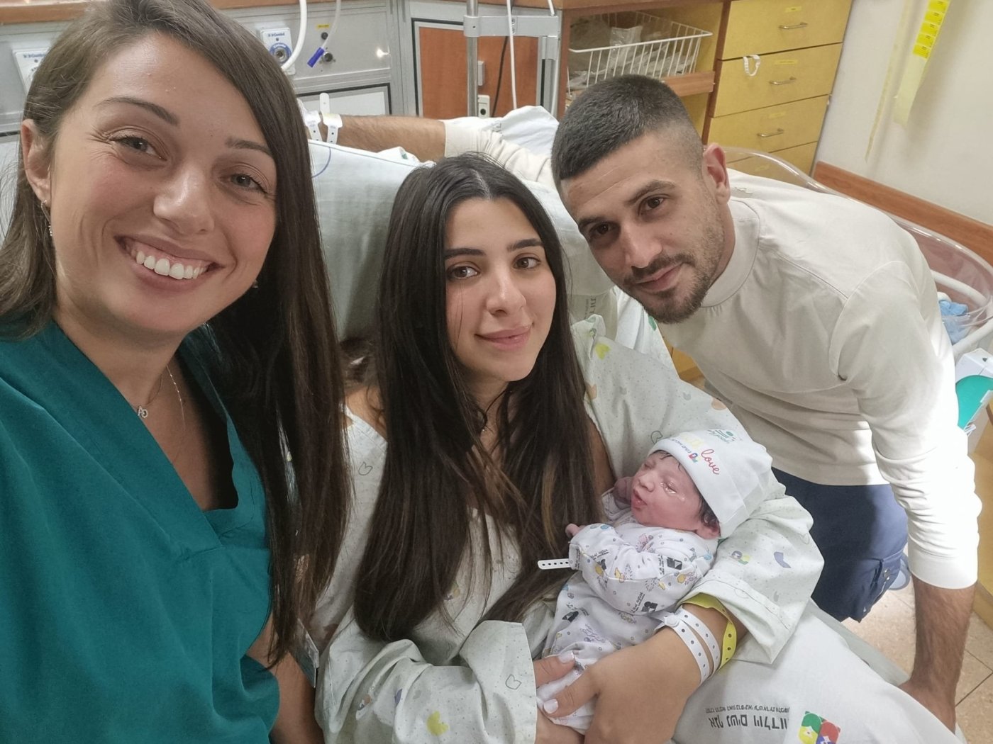 התינוקת הראשונה לשנה החדשה נולדה בוולפסון לזוג מראשון לציון