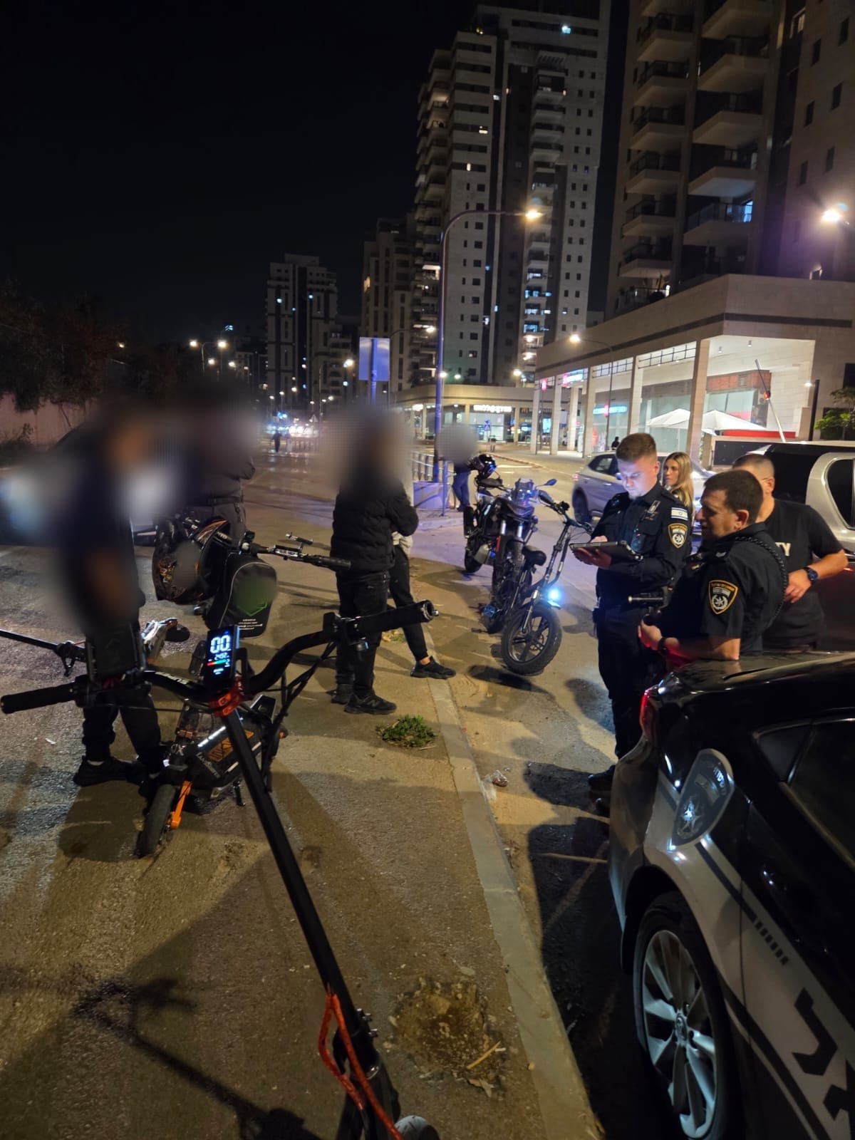 מאות דוחות לרוכבי כלים חשמליים בראשון לציון