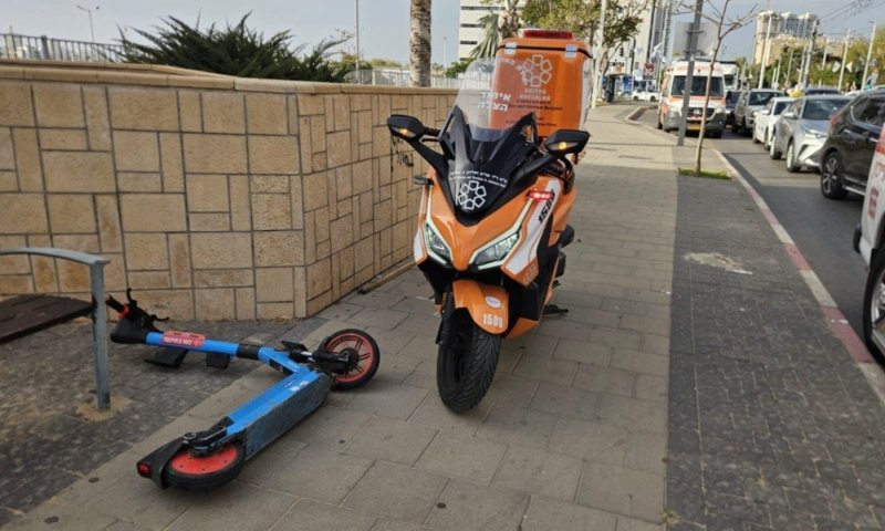 פצוע בתאונת קורקינט בבת ים