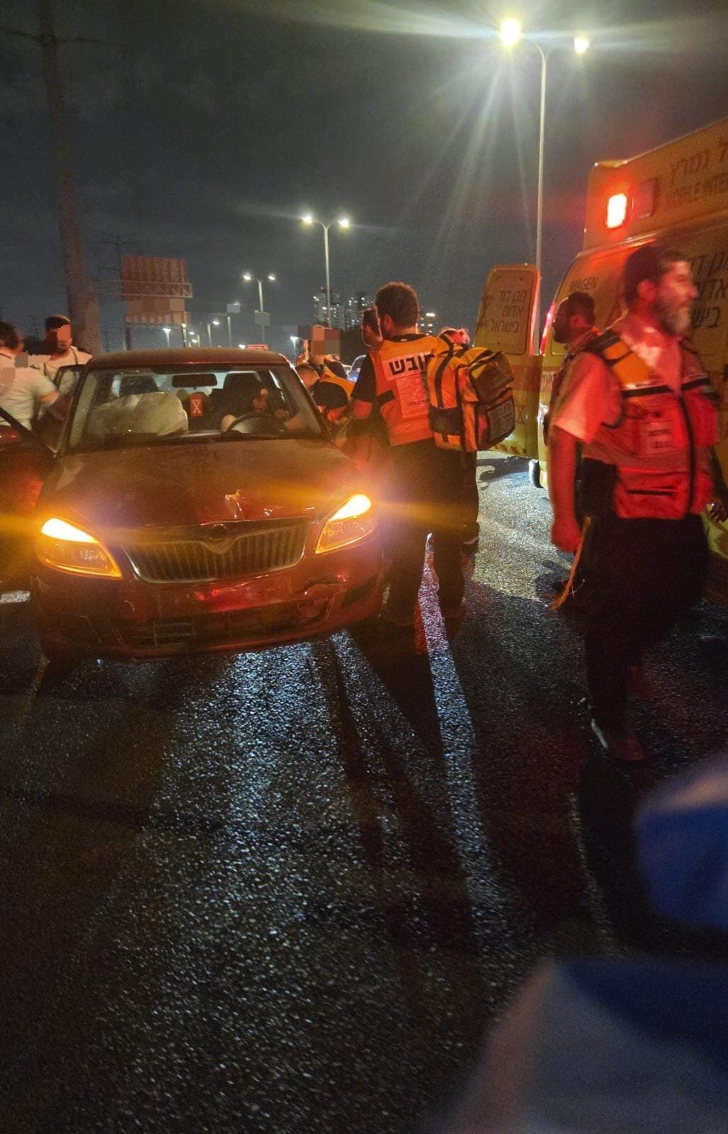 שתי צעירות נפצעו בתאונה סמוך למחלף ראשון לציון