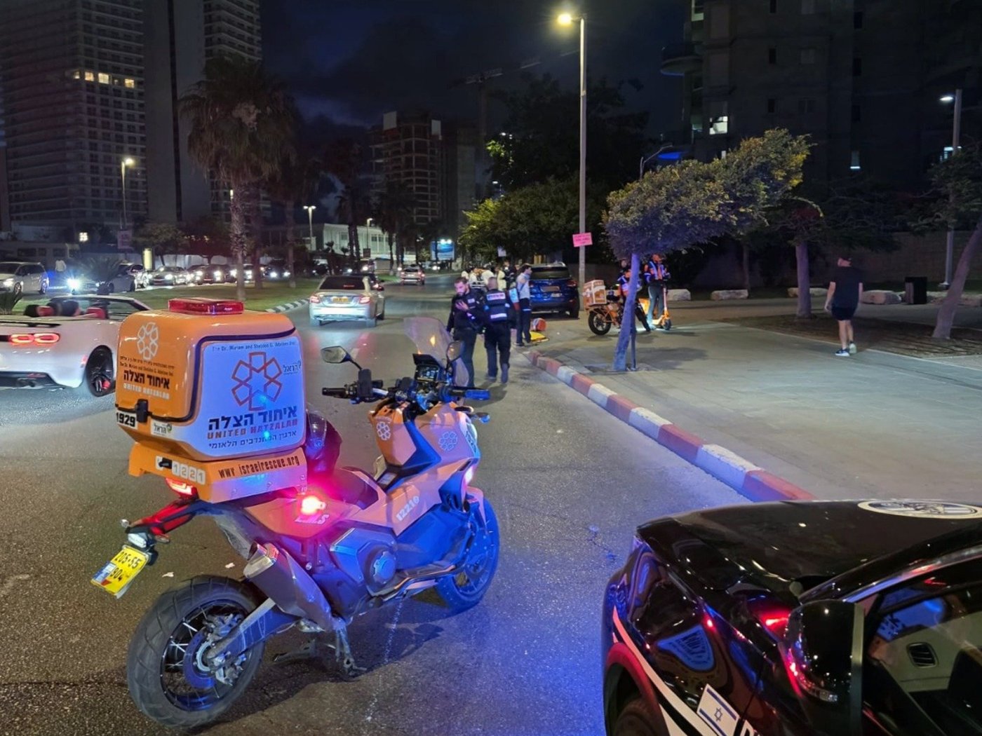 2 פצועים בתאונת אופנוע בטיילת בת ים