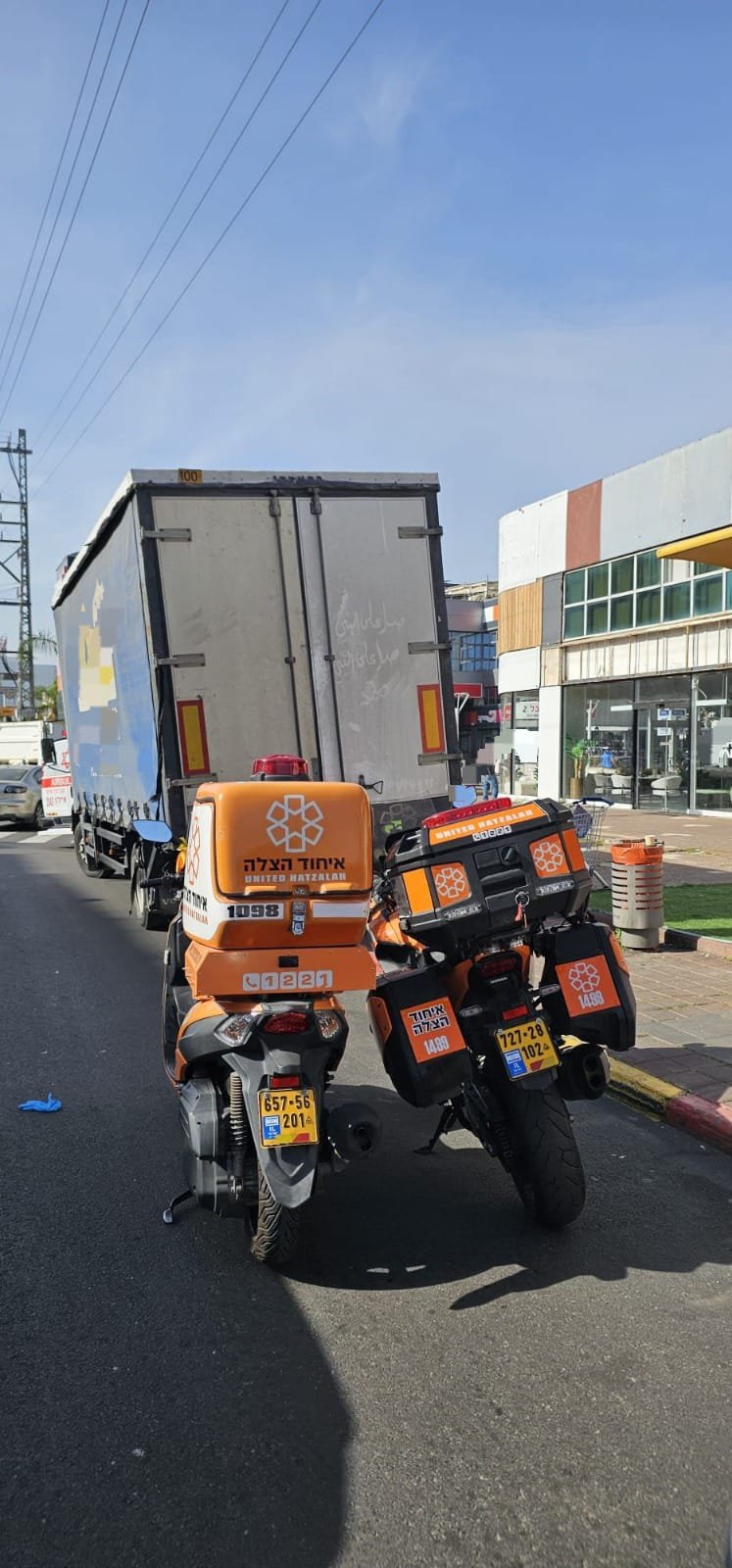 צעיר נפצע כשנפל ממשאית בראשון לציון