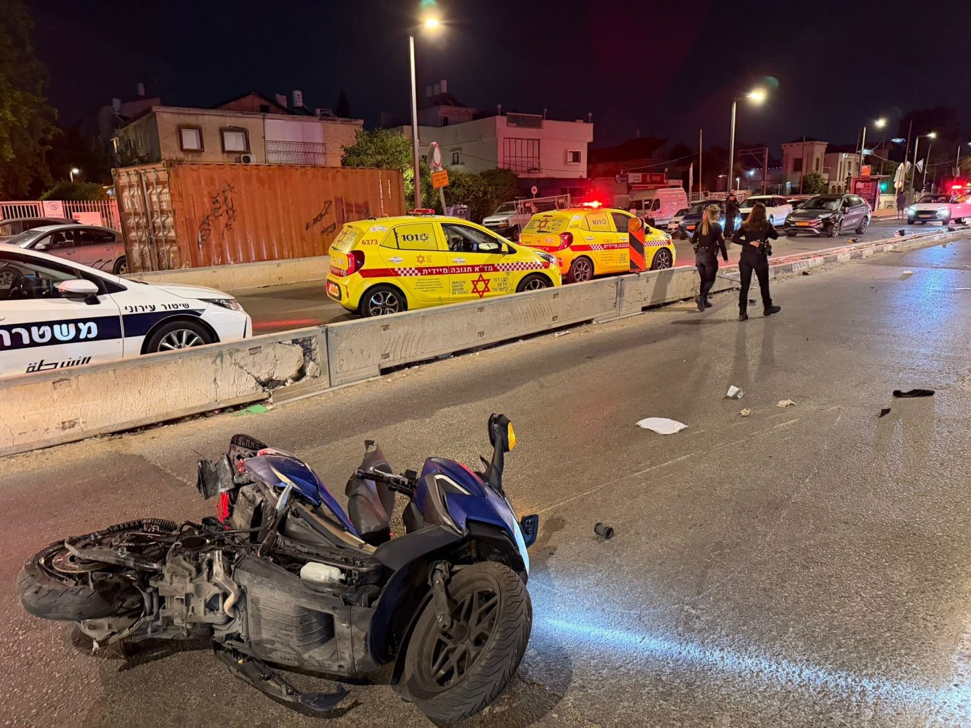 רוכב אופנוע נהרג בתאונת דרכים בחולון