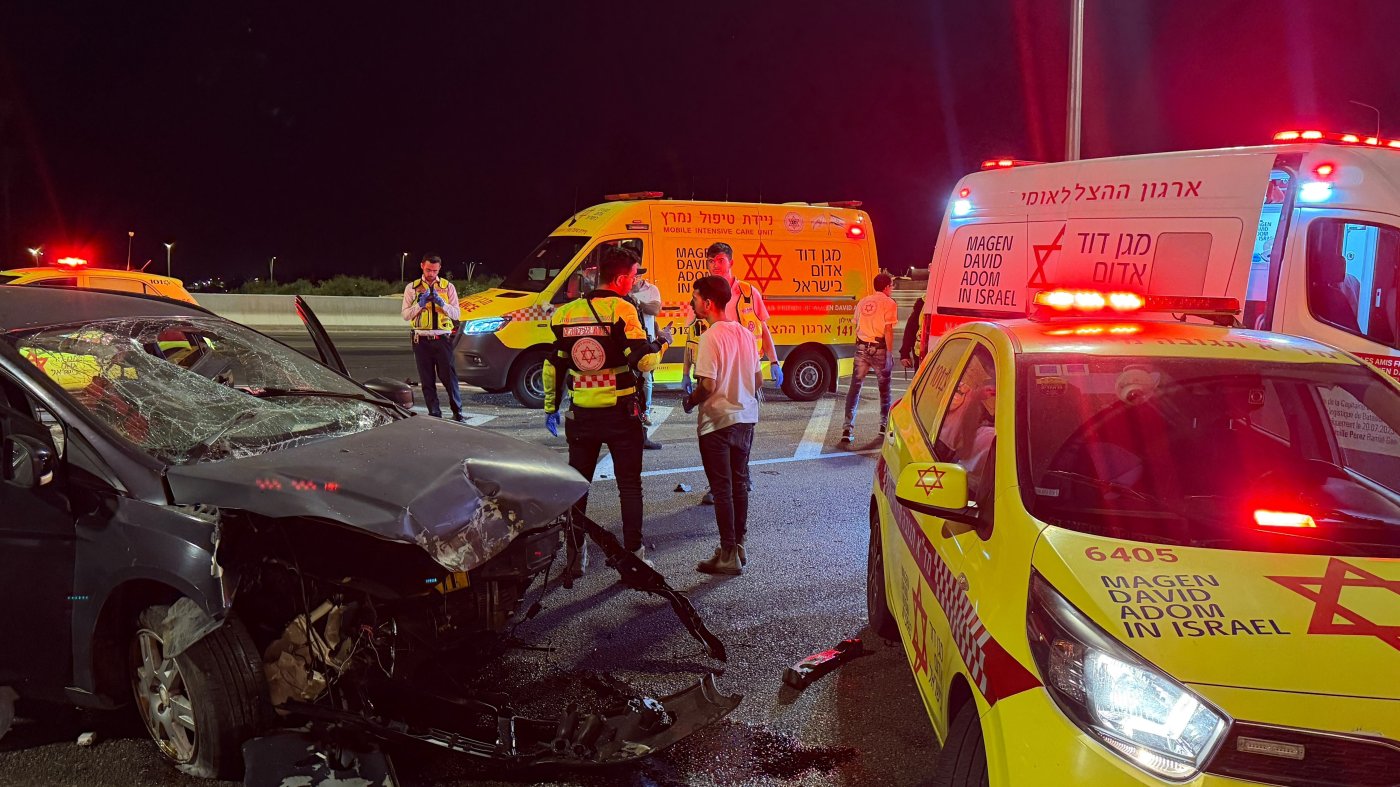 3 צעירים נפצעו בתאונה קשה סמוך לכניסה לראשון לציון