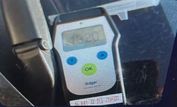 נהגת מבת ים נעצרה עם פי 5 אלכוהול מהמותר בדמה