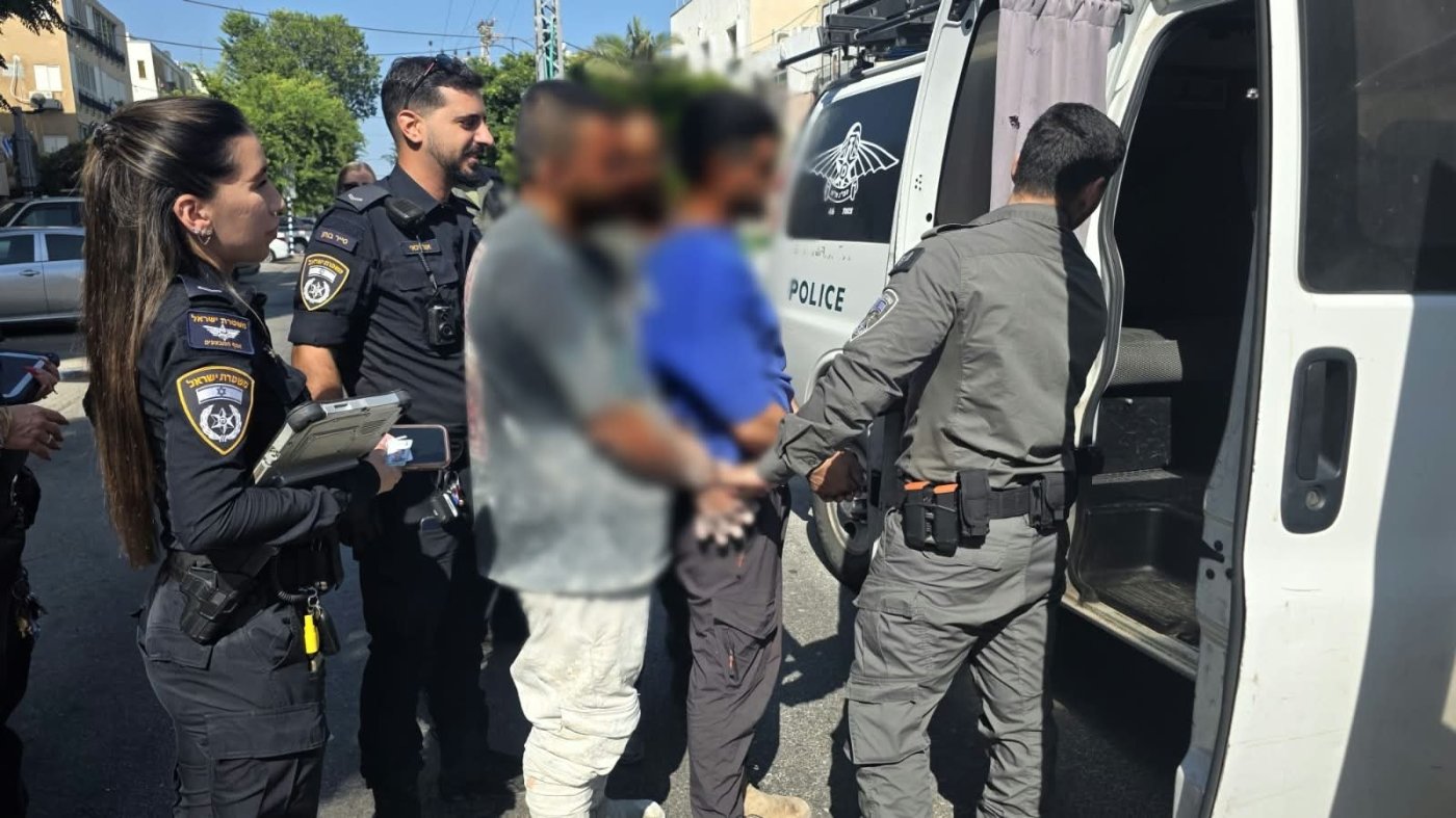 נתפסו שב"חים באתר בנייה בחולון