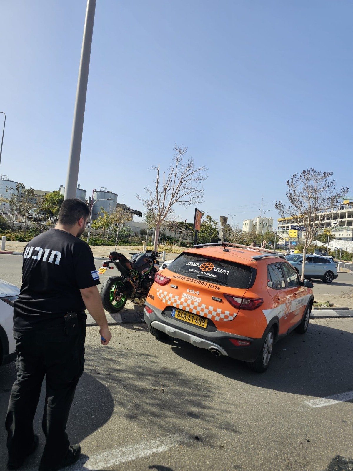 פצוע בתאונה בזמן האזעקה בחולון