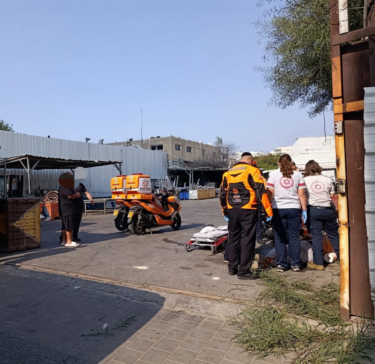תאונת עבודה באזור התעשייה בת ים
