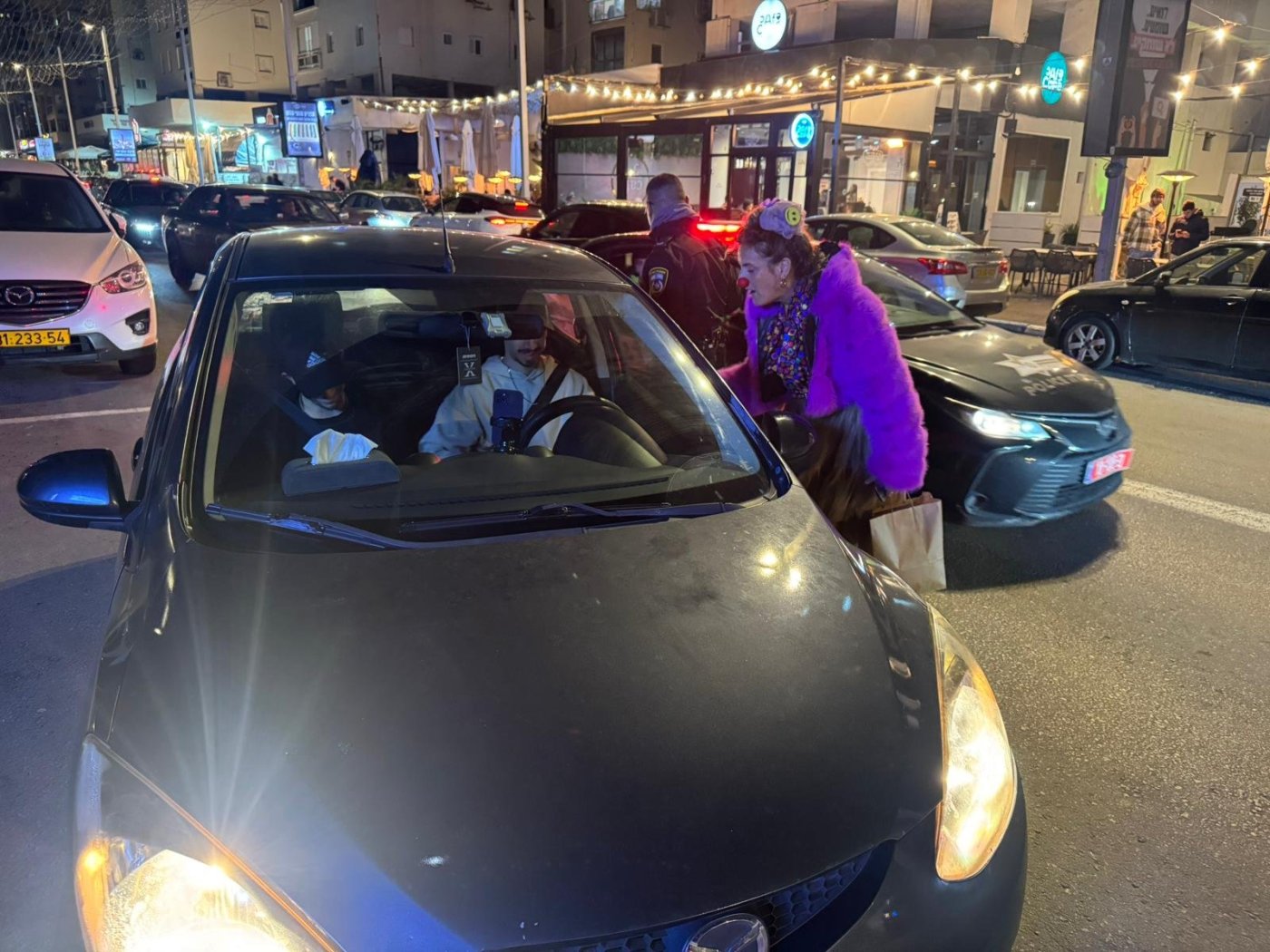 בת ים ערכה פעילות הסברה לנהגים במהלך ערב הסילבסטר