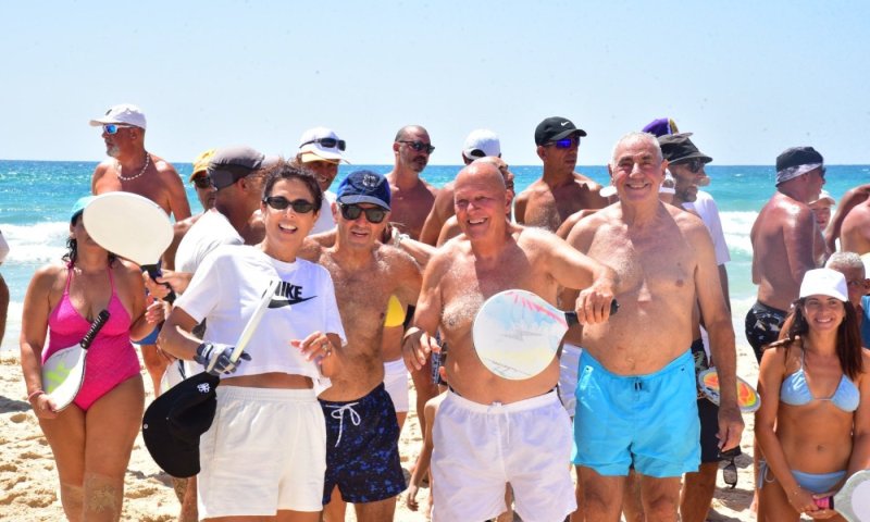 מאות השתתפו בפסטיבל המטקות השנתי בחוף הריביירה בבת ים
