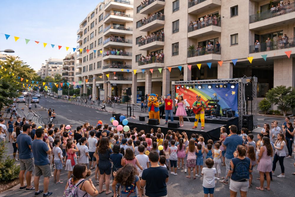 הבמה הניידת של כוכבי הילדים מגיעה לרחובות חולון