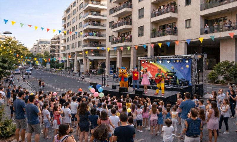 הבמה הניידת של כוכבי הילדים מגיעה לרחובות חולון
