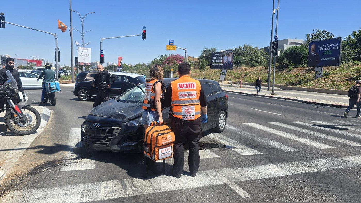 שני פצועים בתאונה במערב ראשון לציון