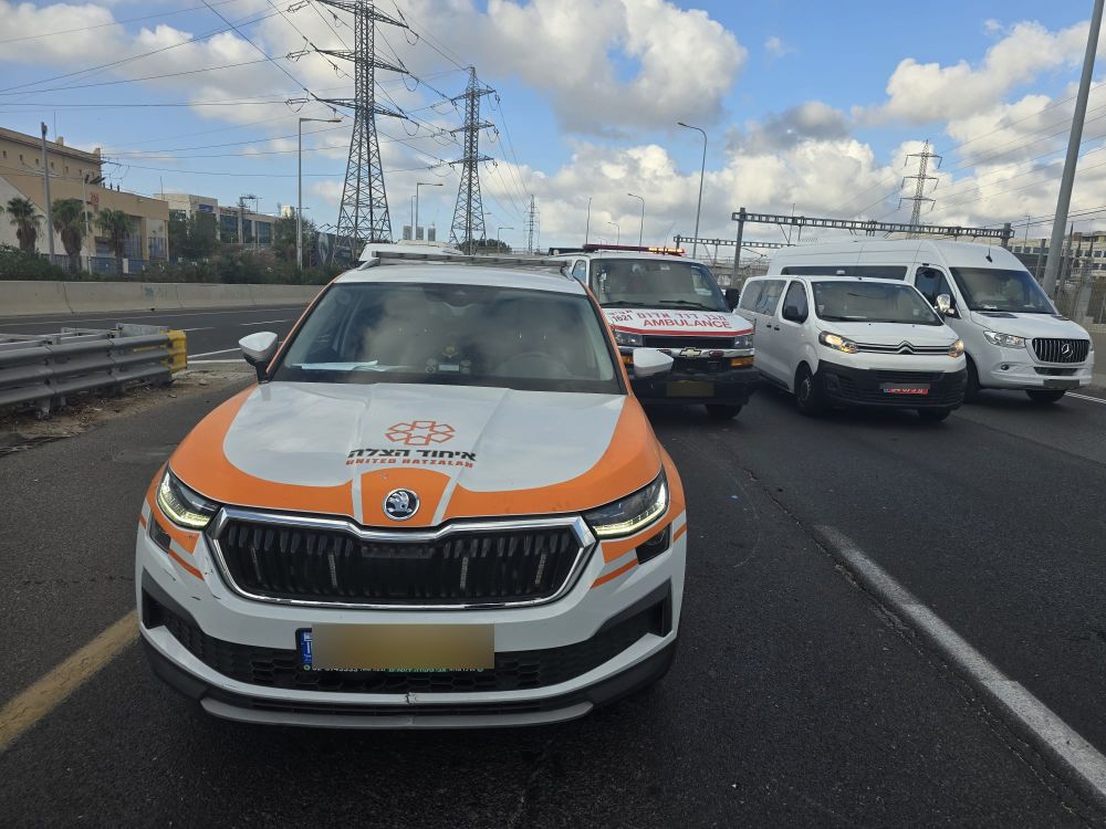 פצוע בתאונת אופנוע בכניסה לראשון לציון