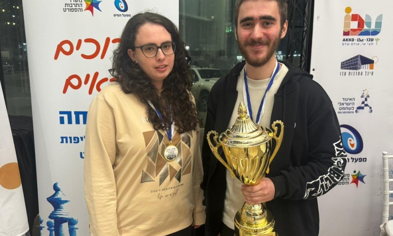 יהלי סוקולובסקי ומרסל אפרוימסקי ממועדון ראשון לציון הם אלופי הארץ בשחמט!