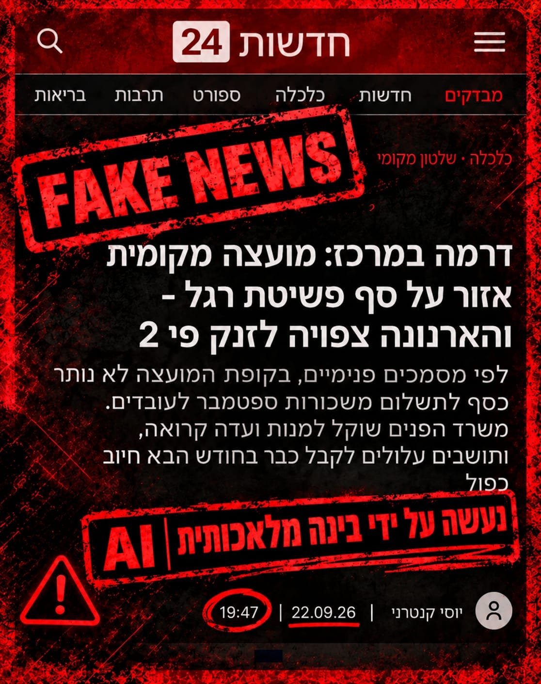 מי מנסה להכתים את המועצה המקומית אזור?