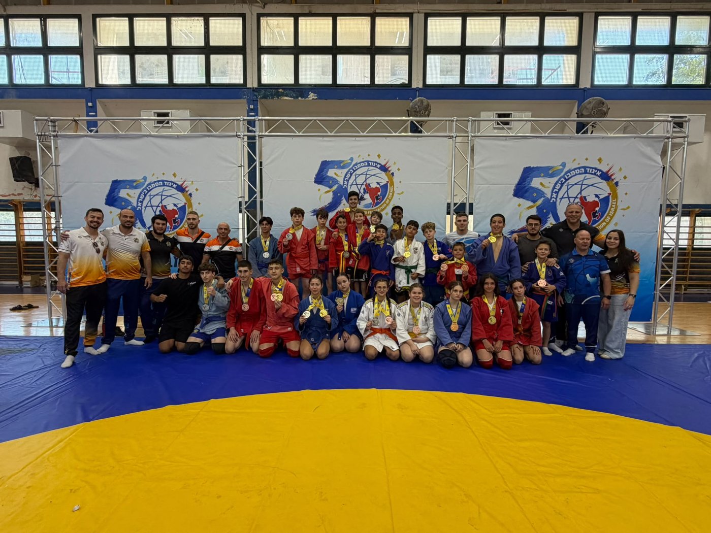 14 ספורטאי עוצמה ראשל"צ זכו באליפות ישראל בסמבו לצעירים