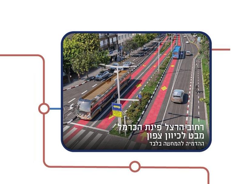 כך ייראו עבודות הקו הכחול של המטרונית במרכז ראשון לציון