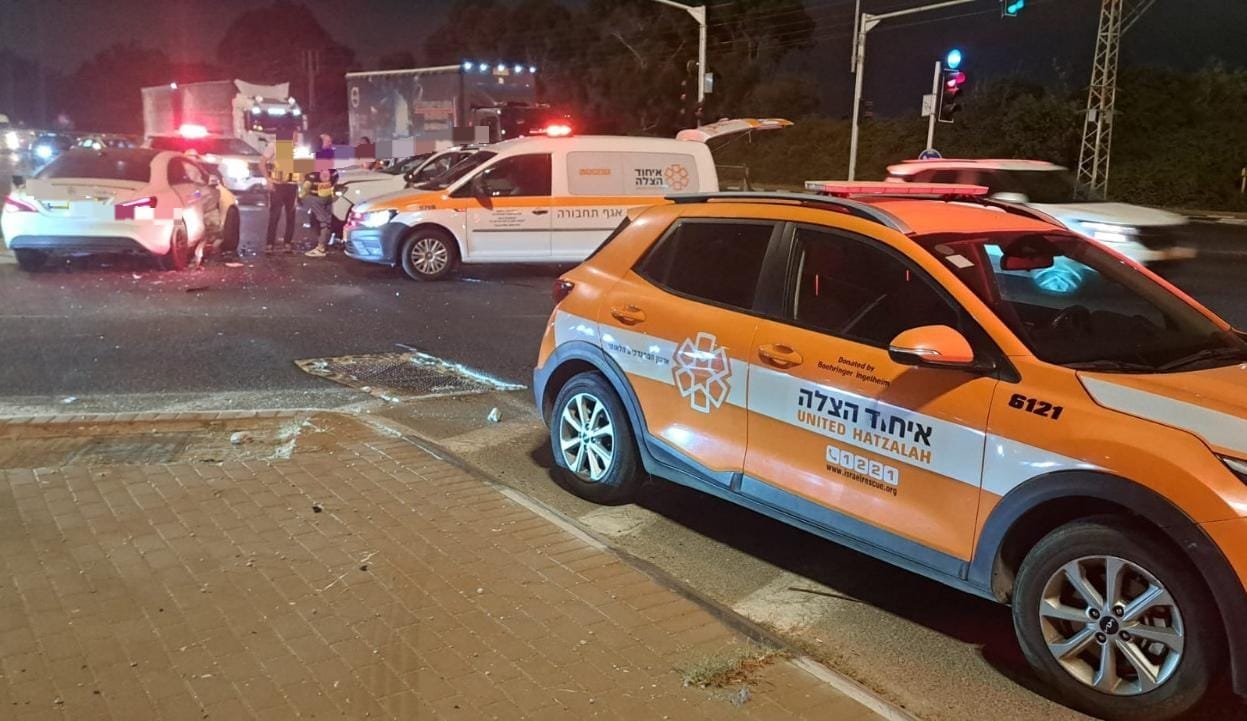 3 פצועים בתאונה קשה סמוך לצריפין