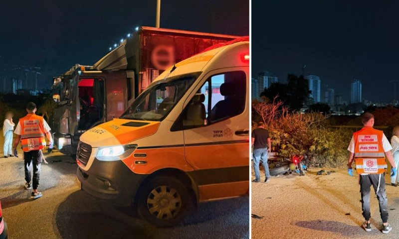 2 רוכבי אופנוע נפצעו בשתי תאונות בראשון לציון, אחד במצב קשה