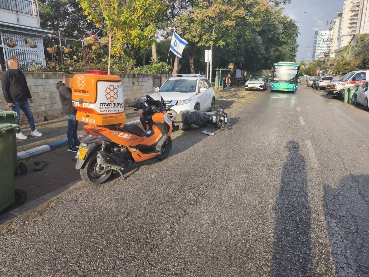 פצוע בתאונת אופנוע באזור