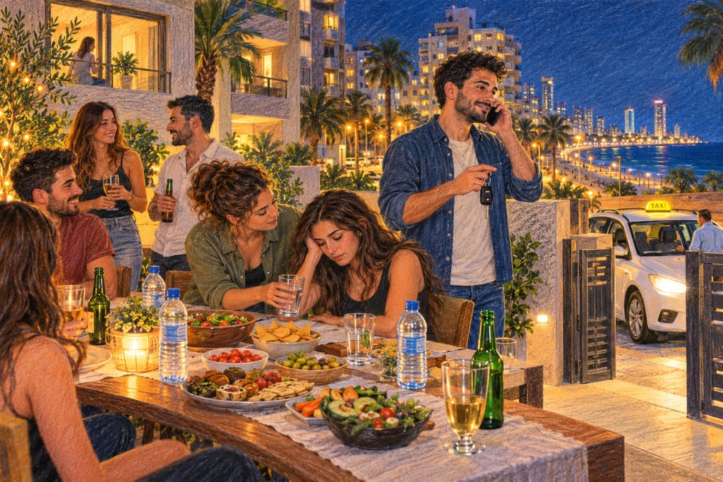 צ׳קליסט בטיחות למסיבה עם אלכוהול בראשון לציון, חולון ובת ים