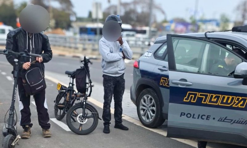 עשרות דוחות והחרמות כלים חשמליים במבצע אכיפה משטרתי בחולון